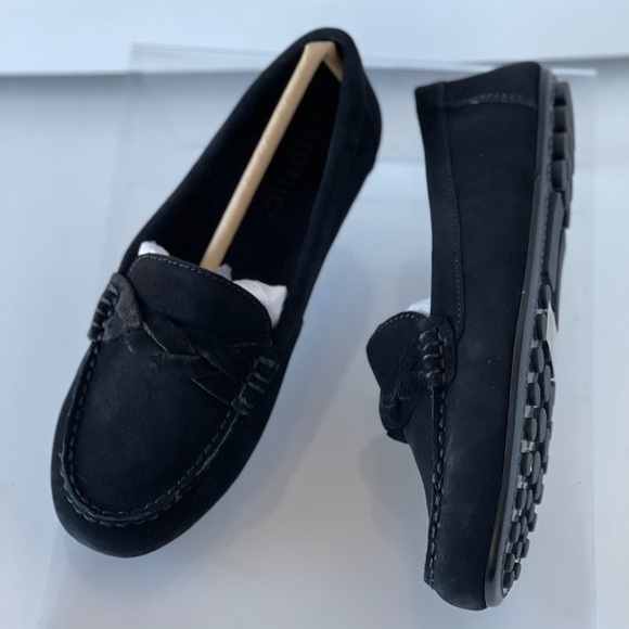 Vionic Women's Black Suede Loafer Flats Slip On Comfort Shoes Office Career, 5M - Picture 11 of 11